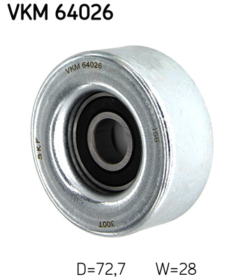 Deflection/Guide Pulley, V-ribbed belt - VKM 64026 SKF